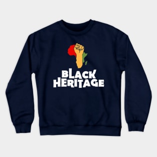 Black Heritage Crewneck Sweatshirt